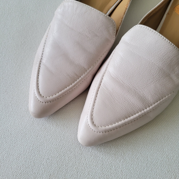 FRANCO SARTO Sela Elegant Genuine Leather Loafer Mules in Bone - Picture 3 of 6
